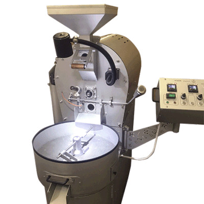 Coffee roaster with lighting